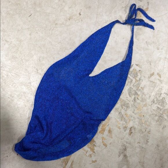 superdown Soarelle Deep V Bodysuit in Blue Metallic | REVOLVE - Medium - NWOT - Picture 1 of 3